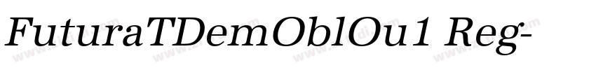 FuturaTDemOblOu1 Reg字体转换